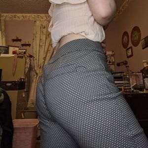 Dress slacks white and black straight leg pants